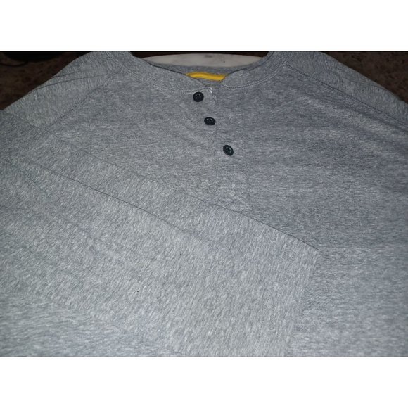 Chap's Men's Henley Tee XXL Gray - Picture 3 of 4